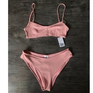 High waisted high leg bikini